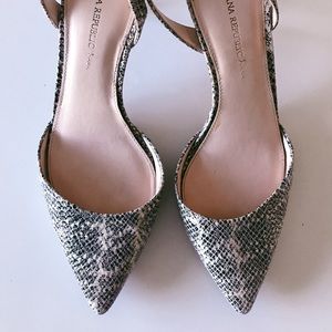 Python Kitten Heel Shoes